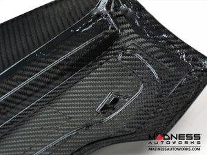 FIAT 500 Roof Spoiler - Carbon Fiber - ABARTH Style - High Gloss Clear Coat Finish